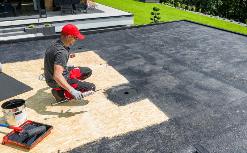 Single Ply Roof Installation